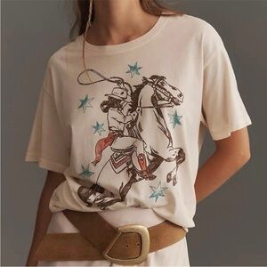 Anthropologie x Letluv  Cowboy Rodeo tee